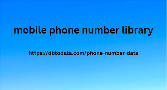 mobile phone number library
