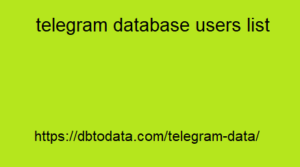 telegram database users list