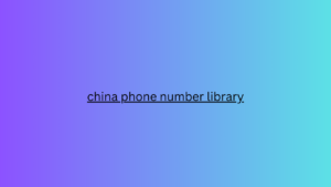 china phone number library