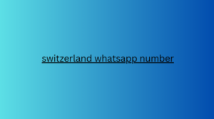 switzerland whatsapp number