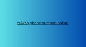 taiwan phone number lookup