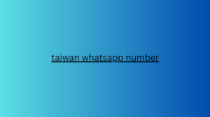 taiwan whatsapp number