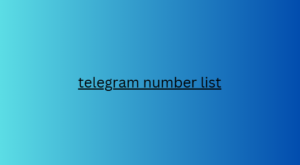 telegram number list