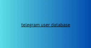 telegram user database