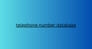 telephone number database