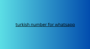 turkish number for whatsapp