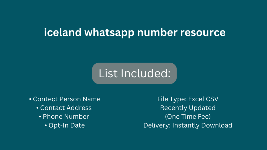 Iceland whatsapp number resource