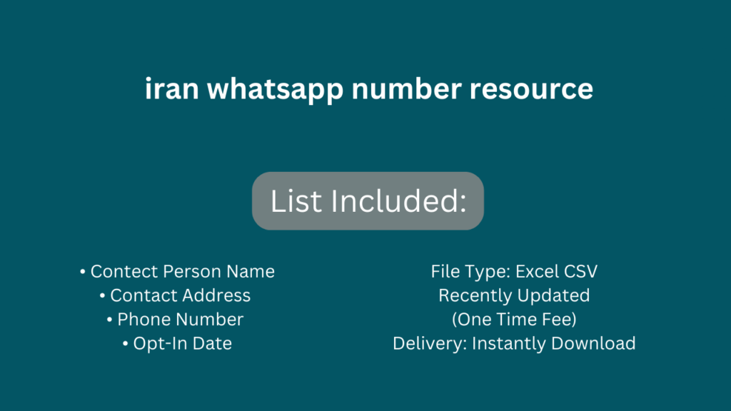 Iran whatsapp number resource