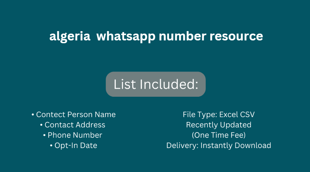 Algeria whatsapp number resource