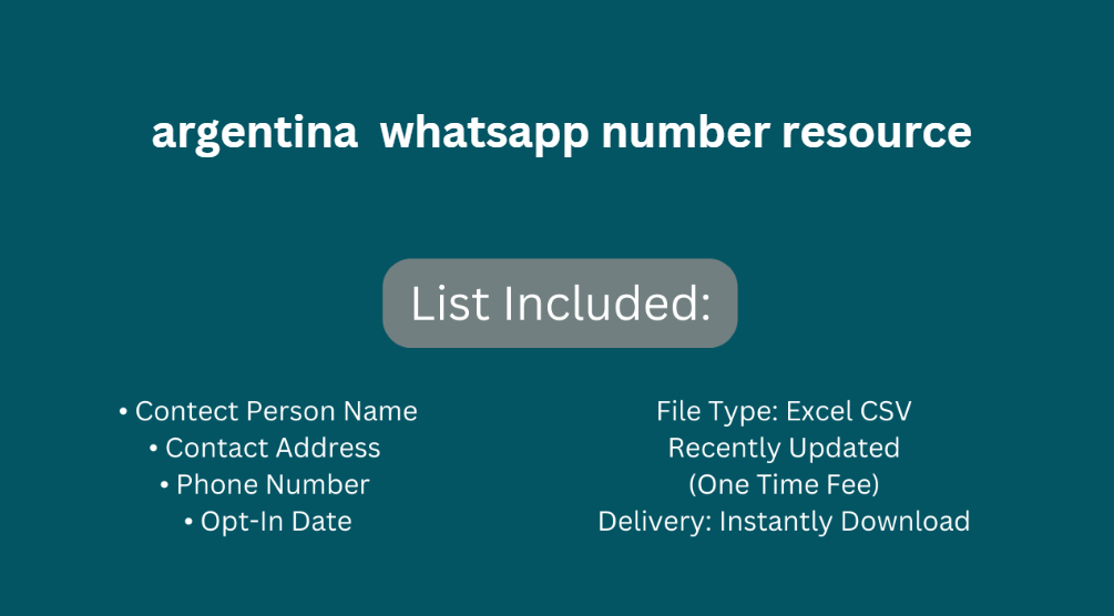 Argentina whatsapp number resource