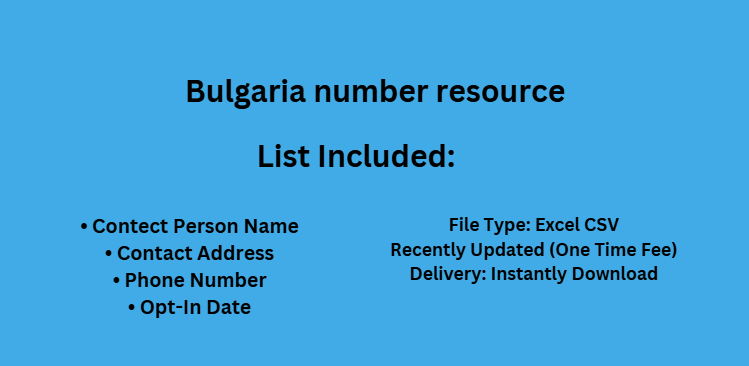 Bulgaria number resource