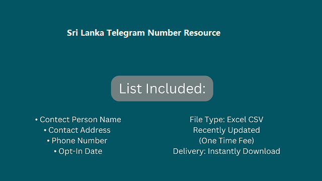 Sri Lanka Telegram Number Resource