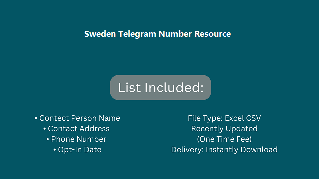 Sweden Telegram Number Resource​