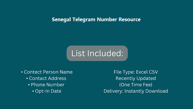 Senegal Telegram Number Resource