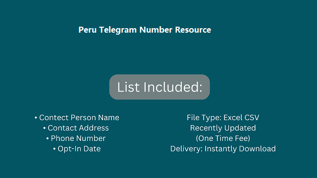 Peru Telegram Number Resource