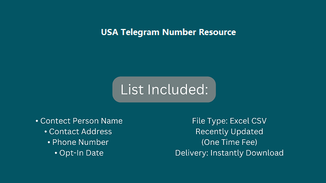 USA Telegram Number Resource