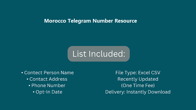 Morocco Telegram Number Resource