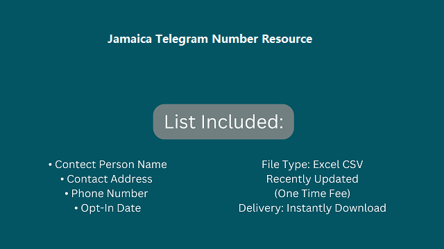 Jamaica Telegram Number Resource​