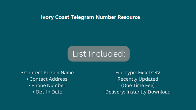 Ivory Coast Telegram Number Resource​