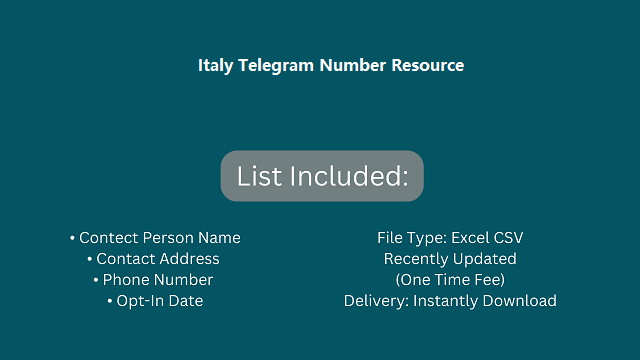 Italy Telegram Number Resource