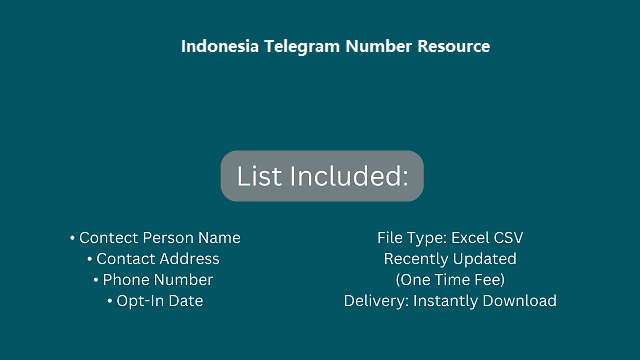Indonesia Telegram Number Resource