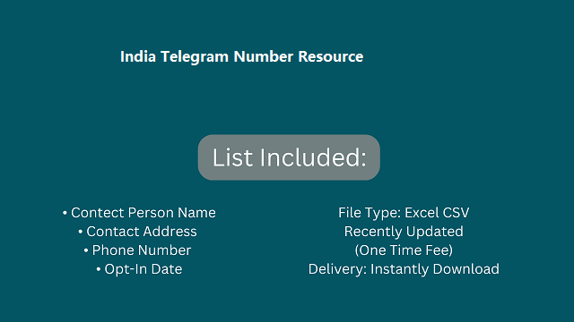 India Telegram Number Resource
