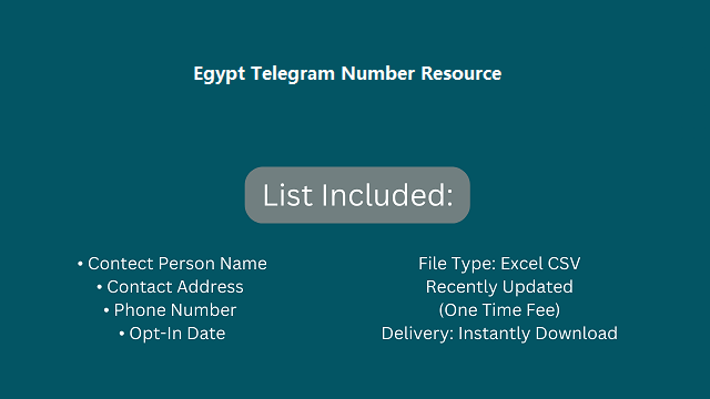 Egypt Telegram Number Resource
