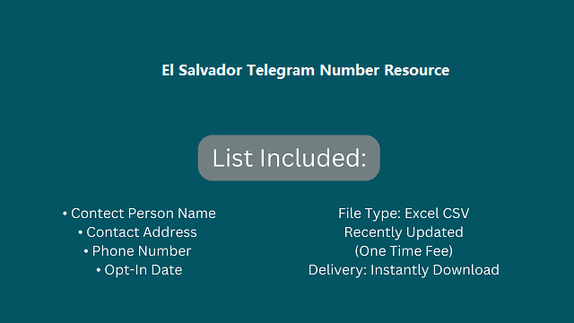 El Salvador Telegram Number Resource