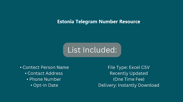 Estonia Telegram Number Resource
