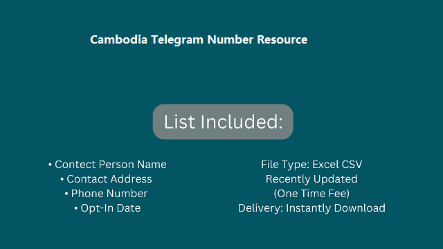 Cambodia Telegram Number Resource