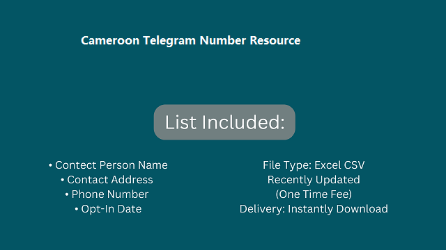 Cameroon Telegram Number Resource