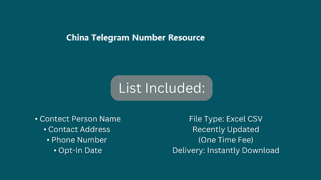 China Telegram Number Resource