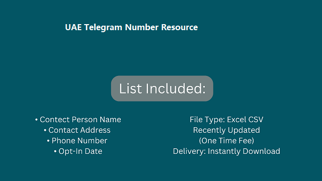 UAE Telegram Number Resource