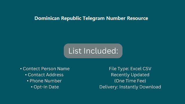 Dominican Republic Telegram Number Resource