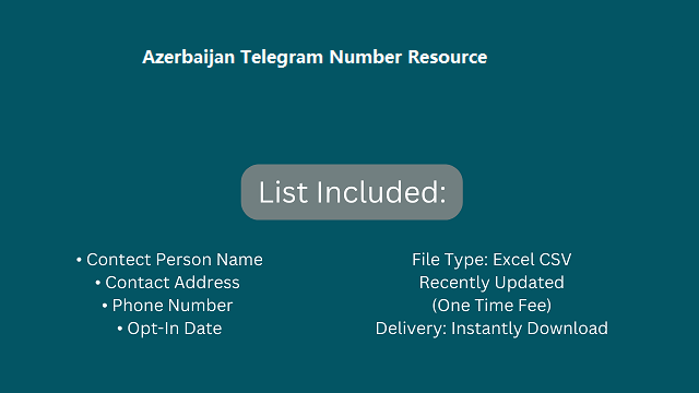 Azerbaijan Telegram Number Resource