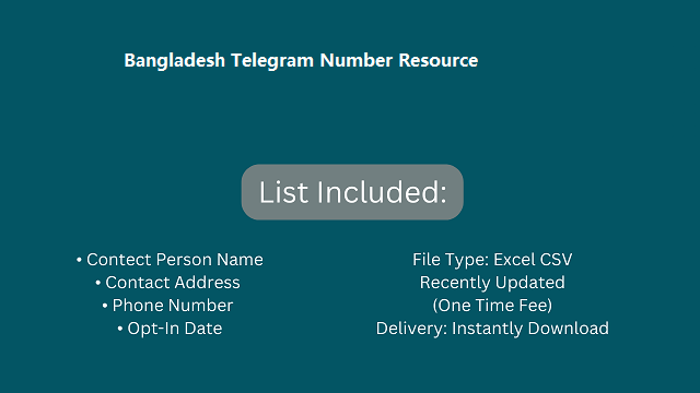 Bangladesh Telegram Number Resource
