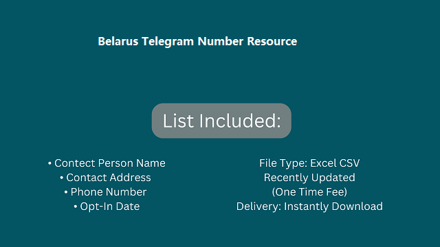 Belarus Telegram Number Resource