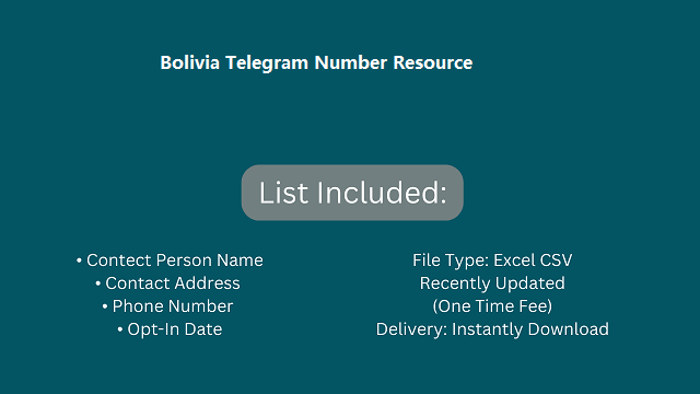 Bolivia Telegram Number Resource