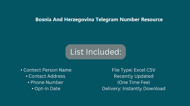 Bosnia And Herzegovina Telegram Number Resource