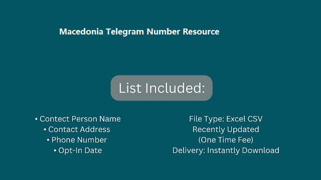 Macedonia Telegram Number Resource