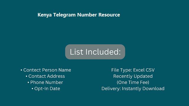 Kenya Telegram Number Resource
