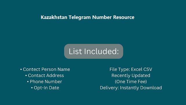 Kazakhstan Telegram Number Resource