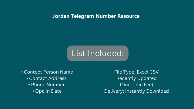 Jordan Telegram Number Resource