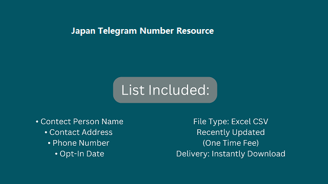 Japan Telegram Number Resource