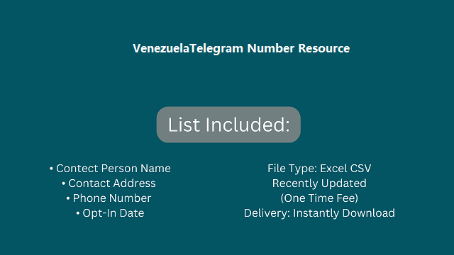 VenezuelaTelegram Number Resource