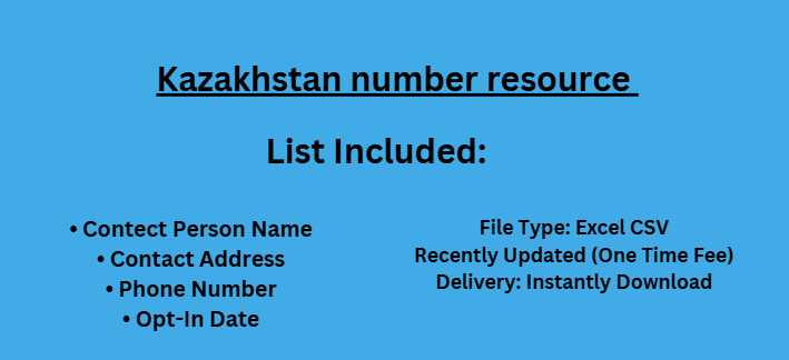 Kazakhstan number resource