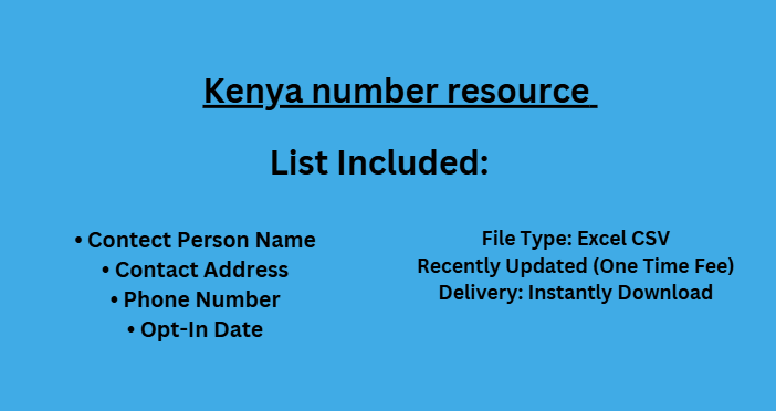 Kenya number resource