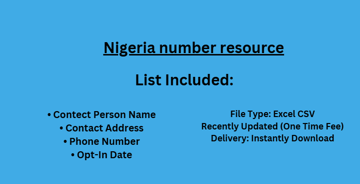 Nigeria number resource