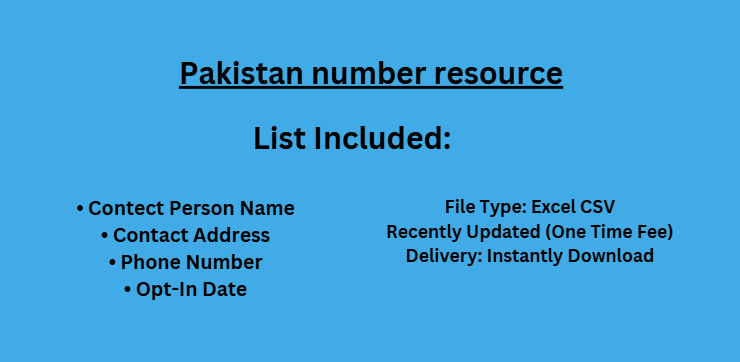 Pakistan number resource