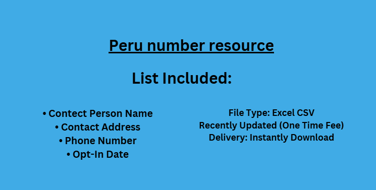 Peru number resource